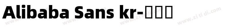 Alibaba Sans kr字体转换